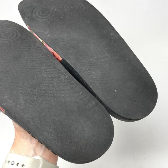 Gucci GG Blooms Supreme Floral Slide Slip On Rubber Sandals Flats EU 37 - Picture 12 of 13